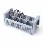 Bestikkasse 45.4x19.2x15 cm 8-rum Plast Grå