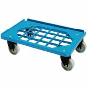 Tralle Mini Moove 60x40 cm med Gitterramme/4 hjul ABS/PP Blå