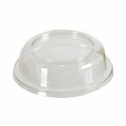 Plastl&aring;g klart &Oslash;95x25 mm h&oslash;jt PS til dessertb&aelig;ger p&aring; fod