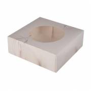 Kageæske S-Line 230x230x80 mm med Rude