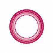 Paptallerken BBQ 22 cm Hot pink