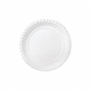 Paptallerken 18 cm Assiet Hvid
