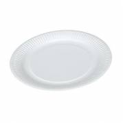 Paptallerken Catersource Ø23 cm Bionedbrydelig WB-belagt Hvid