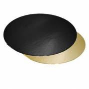 Kagepap Ø200 mm 1100 gr Sort/Guld