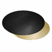 Kagepap Ø280 mm 1100 gr Sort/Guld