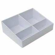 Bakke til Hotelværelse Kaffe og Te 152x115x49 mm Melamin Hvid