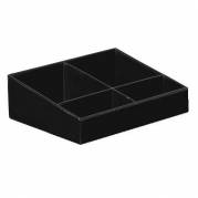Bakke til Hotelværelse Kaffe og Te 152x115x49 mm Melamin Sort