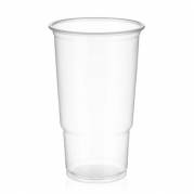 Plastglas Catersource 30cl klar PP H122mm Ø80mm 2000stk/kar