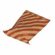Konfektpose 117-4 120x175 mm Rødstribet brun kraft