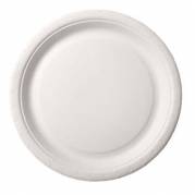 Paptallerken 22 cm WB coated Bionedbrydelig Hvid