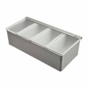 Frugtdispenser 305x145x90 mm 4-rum Rustfri stål
