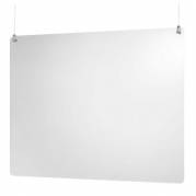 Afskærmning 75x57 cm 3 mm loftsmontering Akryl Klar