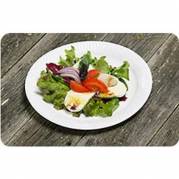 Paptallerken 23 cm WB-belagt Hvid