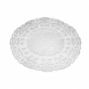 Kagepapir Ø18 cm Rund Udstanset Hvid