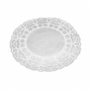 Kagepapir Ø24 cm Rund Udstanset Hvid
