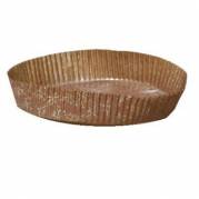 Bageform nr.200 pergament brun Ø145x30mm mazarin 1000stk/pk