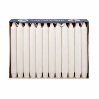 Kronelys &Oslash;22x240 mm Br&aelig;ndetid 9 timer Hvid