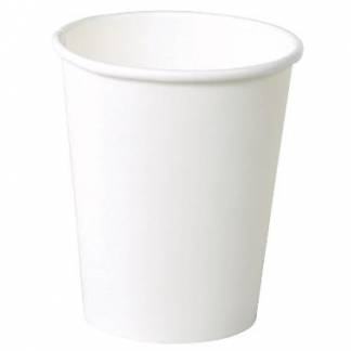 Kaffebæger Pap Ø80xH90mm 25cl 8oz Single Wall Hvid