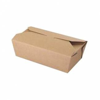 Takeaway æske 1000 ml 185/167x103/90x58 mm Karton Brun OMPAK 10 pk x 25 stk/krt