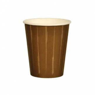 Kaffeb&aelig;ger Pap 25 cl BARISTA med lodrette striber