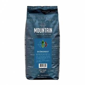 Kaffe Mountain Skånerost 1kg genanvendelig pose skåneristet hele bønner