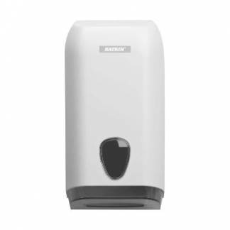 Dispenser toiletpapir Katrin l&oslash;se ark Plast Hvid