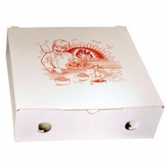 Pizzaæske 29x29x9 cm UFO med Logo Buon Appetito