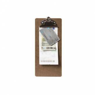 Regningsbakke Securit Clipboard 11x26.5 cm brun