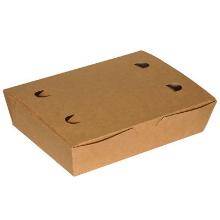 P&oslash;lse&aelig;ske stor 200x140x50 mm med L&aring;g Brun/Hvid