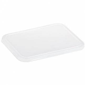 Plastlåg 227x178 mm Bionedbrydelig PLA til bagasse bakker 227x178 mm Klar