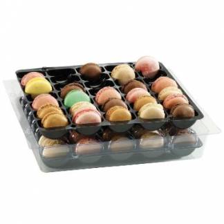 Ramme 290x240x52 mm RPET Klar til Macarons 102860/37916