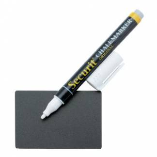 Skilt Securit Pris A8 med Hvid tuschpen