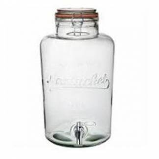 Glasbeholder m/taphane 1,9l med glasl&aring;g og patentlukning