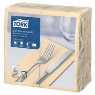 Serviet Tork 39x39 cm 3-lag 1/8-fold Sand