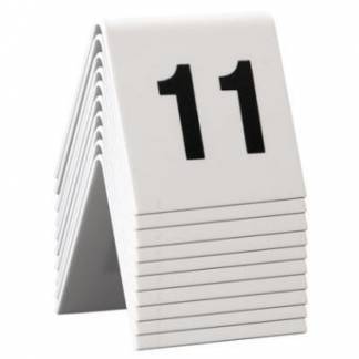 Bordskilt Securit nr 11-20 5x4x5 cm Akryl Hvid