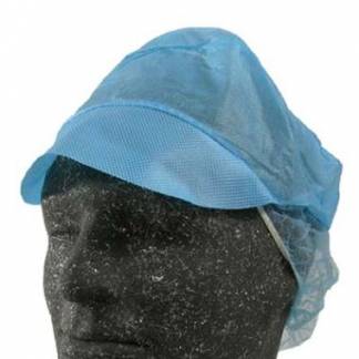 Hygiejnehat Snood cap str L med Skygge/Hårpose Blå