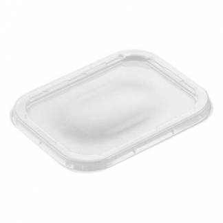 Låg til Alubakke 145x110 mm APET Klar