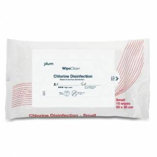 Desinfektion Serviet PLUM Disinfection wipe med Klor Small 30x20 cm