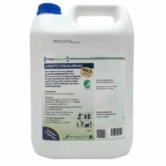 Sanitetsrengøring Prime Source ULTRA Mild Svanemærket højkon u. Farv/Parfu 5 ltr