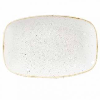 Serveringsfad Stonecast 23.7x15.7 cm Porcelæn Vanilje