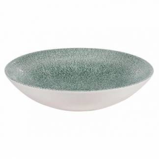 Skål Coupe Raku Ø18.2 cm Porcelæn Jadegrøn