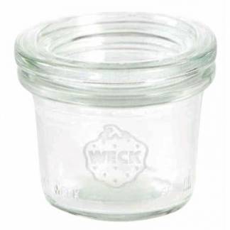 Patentglas Weck 35 ml Ø5.25x3.8 cm med Låg Glas