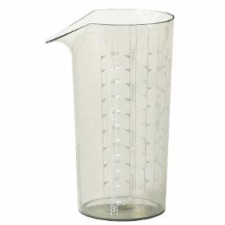 M&aring;leb&aelig;ger SAN 0.5 ltr med Gradueringer R&oslash;gfarvet