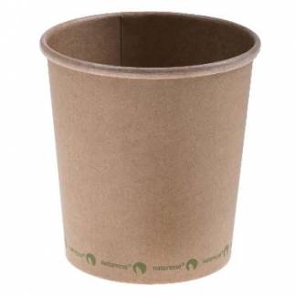 Bæger Pap/CPLA Soup-To-Go 480 ml 16 oz Ø98x102 mm Bionedbrydelig Brun