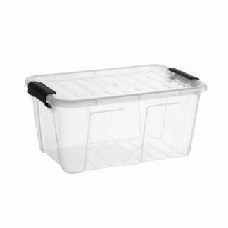 Opbevaringsbox Home BOX 7.7 ltr 335x220x154 mm PP med låg