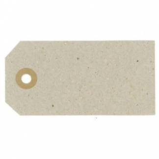 Manillamærke 3x6 cm uden Patentring Neutral