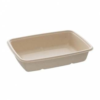 Bakke salatskål 950 ml 230x160x50 mm Bagasse FF Bionedbrydelig natur