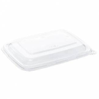 Plastlåg L229xB165xH29mm RPET Klar til salatskåle 230x160 mm bagasse