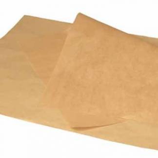 Burgerpapir 450x600 mm 40 gr naturlig Greaseproof Brun FSC
