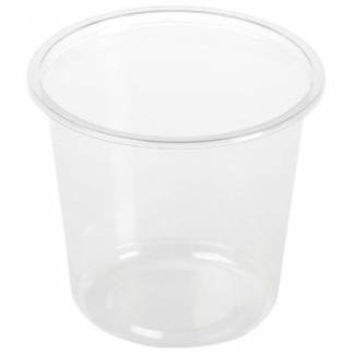 Plastbæger Deli 750 ml Ø121x110 mm Rund Bionedbrydelig PLA Klar